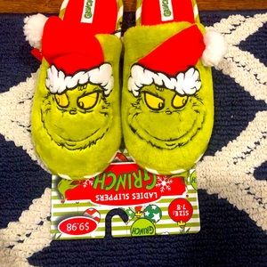 Ladies Grinch slippers